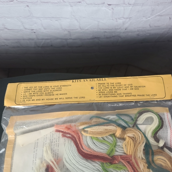 Patterns for life. Scripture in needlepoint. Psalm 46:10 8" X 10" - Picture 7 of 9